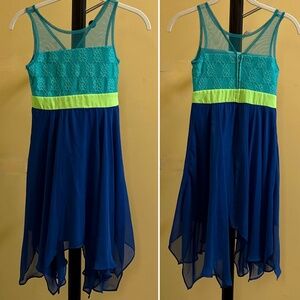 Rare Editions Girl's Mixed Media Dress (8)